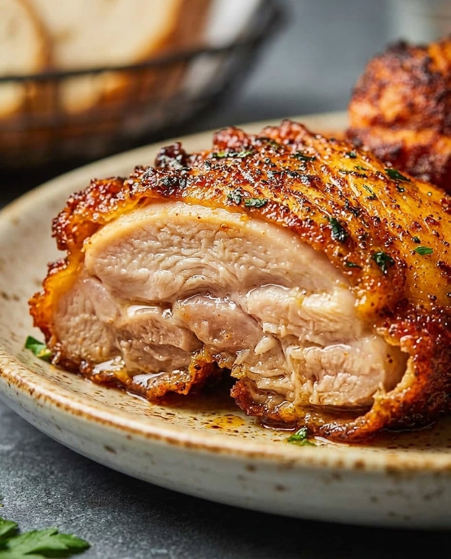 Finished Air Fryer Boneless Chicken Thighs (Juicy)