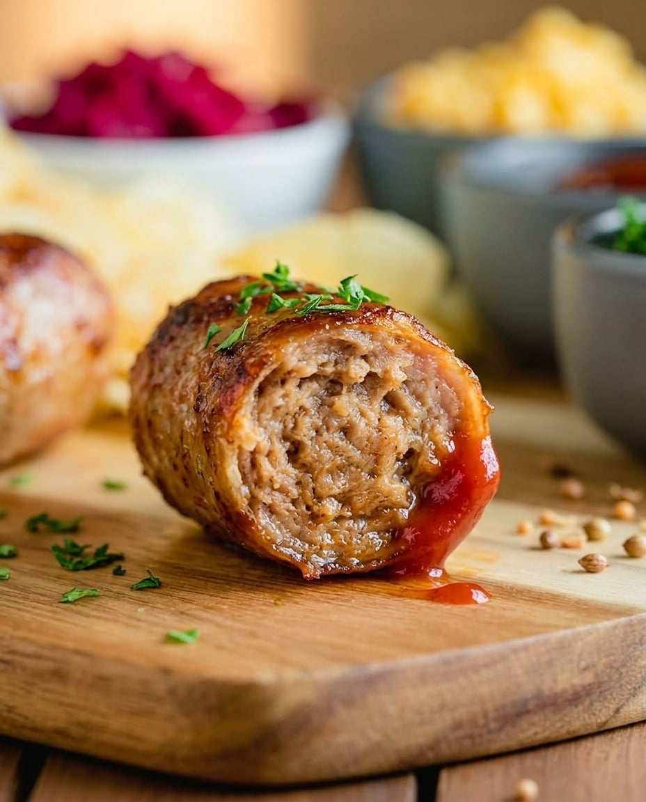 Finished Air Fryer Brat Bites Party Perfect Appetizer
