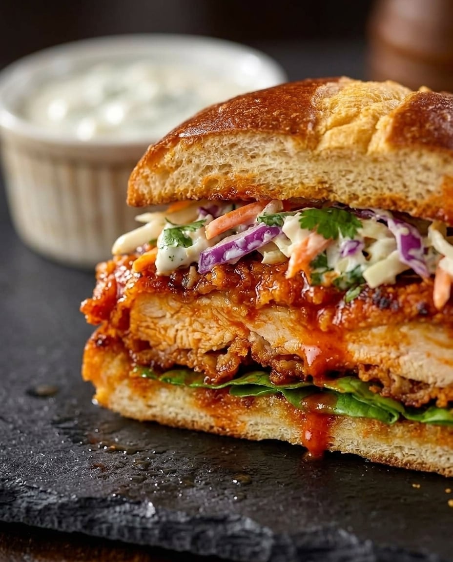 Air Fryer Buffalo Chicken Sandwich, Crispy ready to eat