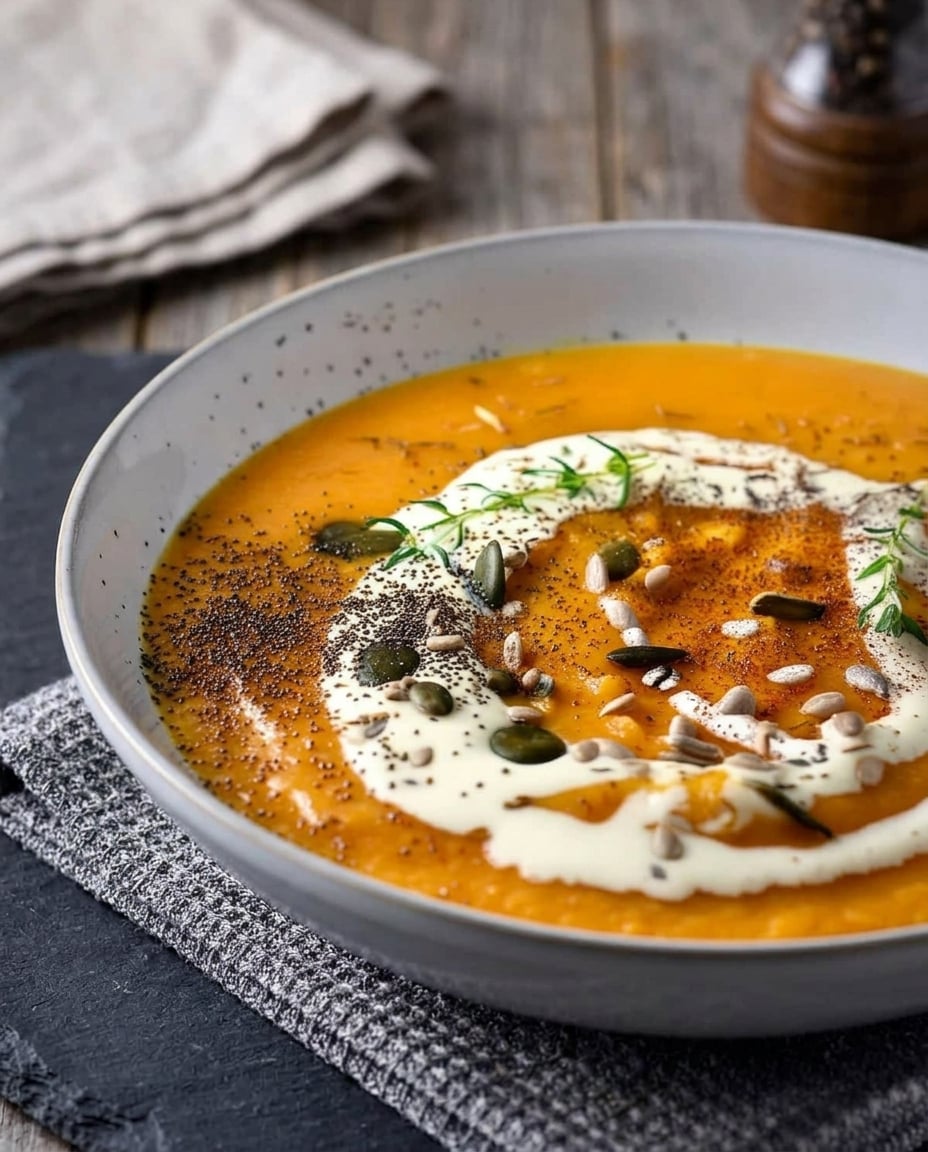 Air Fryer Butternut Squash Soup Done Right ready to eat