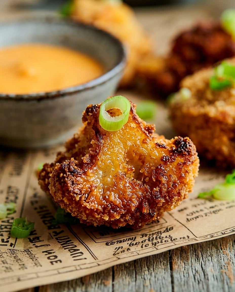 Air Fryer Cauliflower Nuggets That Crisp close-up