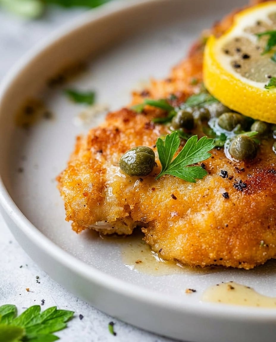 Air Fryer Chicken Piccata Recipe ready to eat