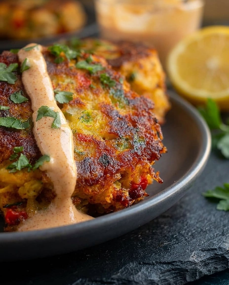 Air Fryer Crab Cakes (12 Minutes, Crispy) close-up