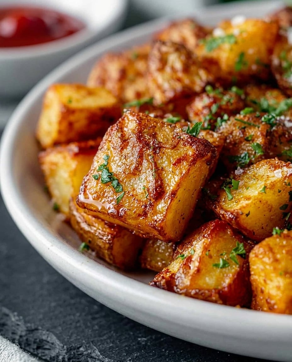 Air Fryer Crispy Breakfast Potatoes ready to eat