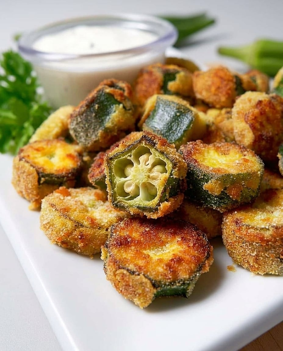Homemade Air Fryer Fried Okra (12 Minutes, Crispy)