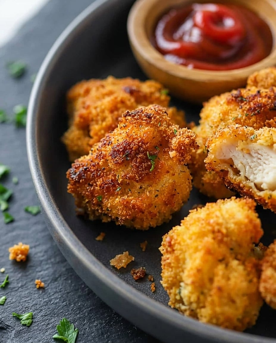 Air Fryer Gluten-Free Chicken Nuggets ready to eat
