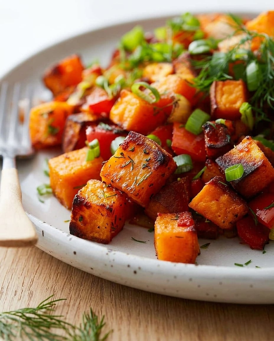 Homemade Air Fryer Sweet Potato Hash Recipe