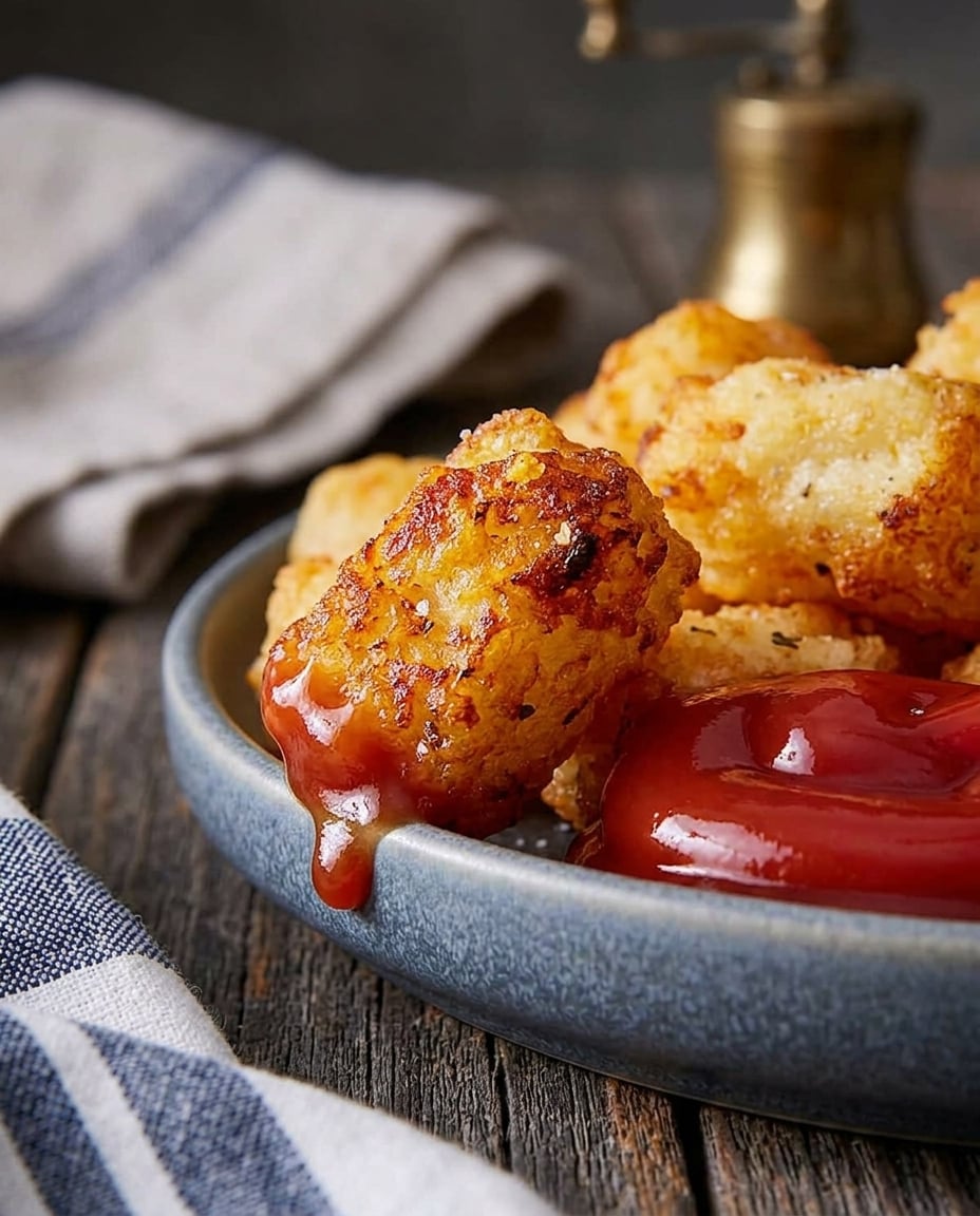 Finished Air Fryer Tater Tots Crispy in 15 Minutes