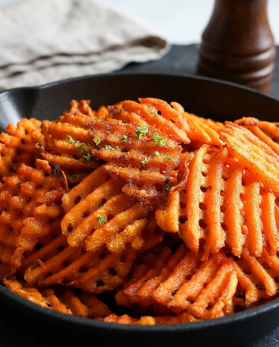 Alexia Waffle Cut Sweet Potato Fries Air Fryer - Complete Alexia Waffle Cut Sweet Potato Fries Air Fryer ready to eat