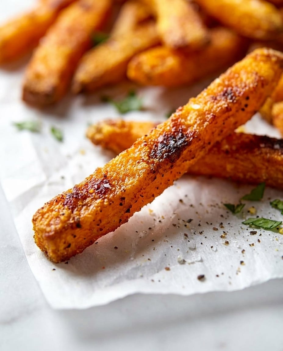 Cajun Sweet Potato Fries Air Fryer close-up