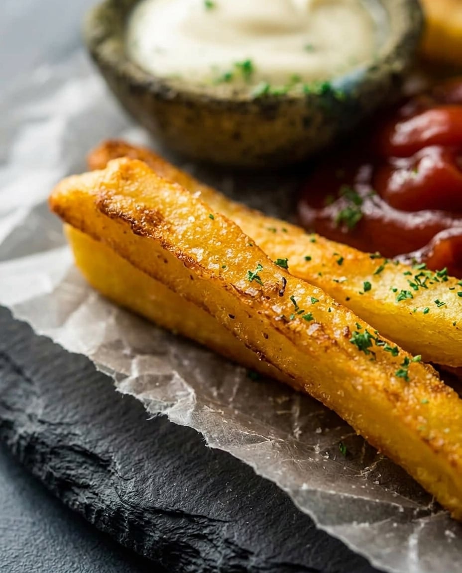 Frozen French Fries in Air Fryer Perfect served