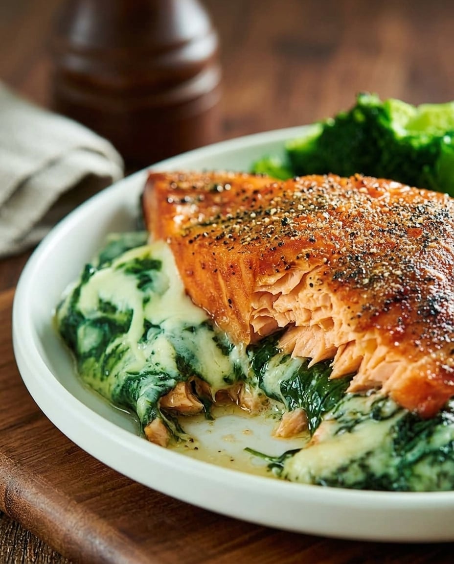 Keto Stuffed Salmon in Air Fryer - Finished Dish Finished Keto Stuffed Salmon in Air Fryer