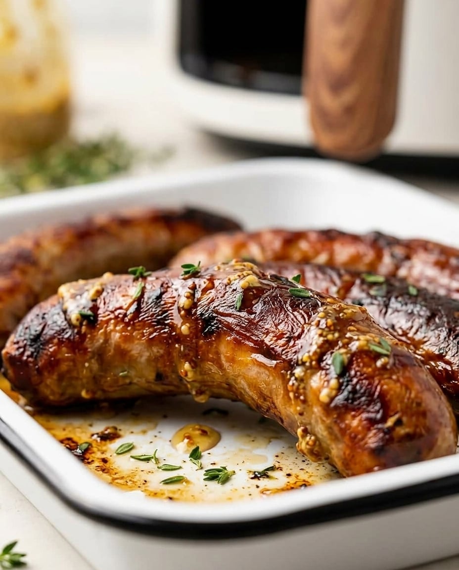Sausage in Air Fryer (Quick & Crispy) served