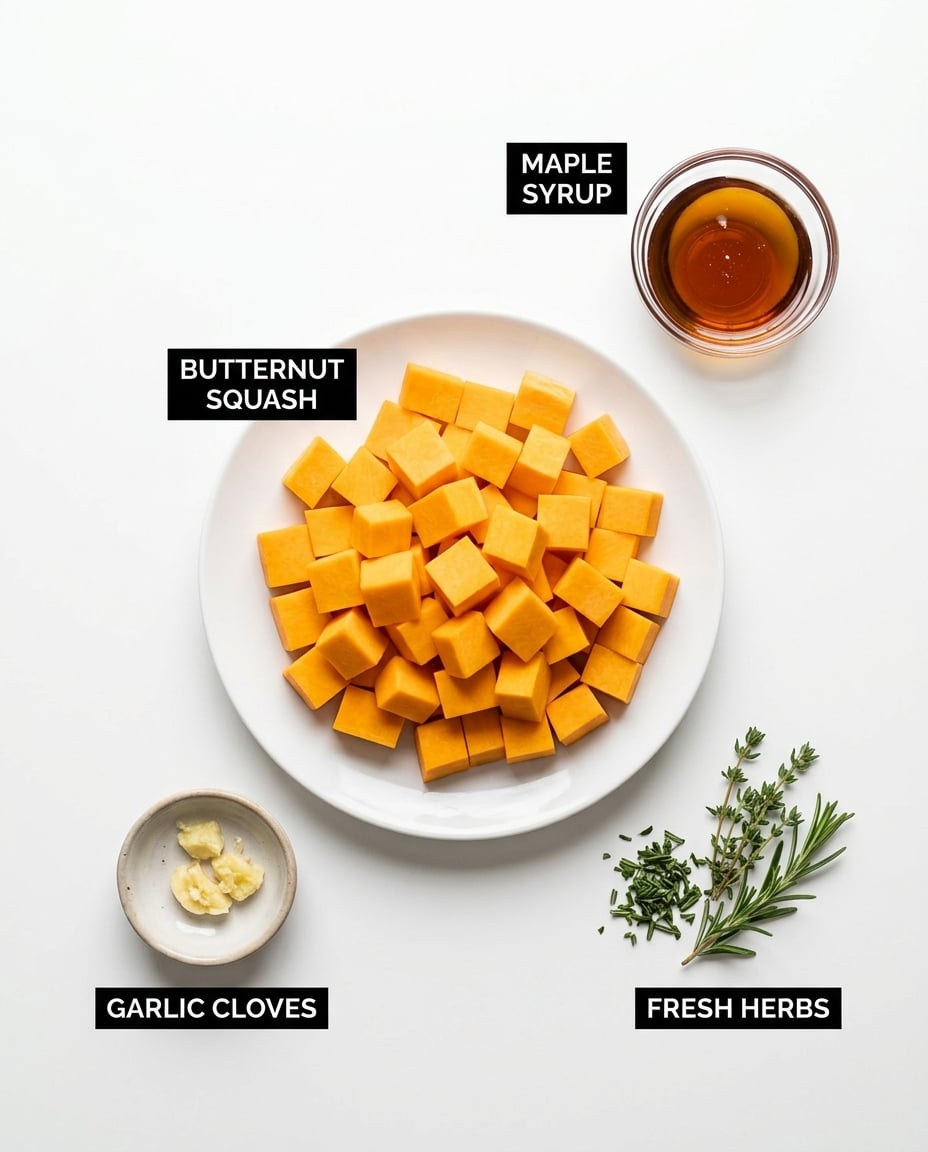 Air Fryer Butternut Squash Cubes recipe ingredients