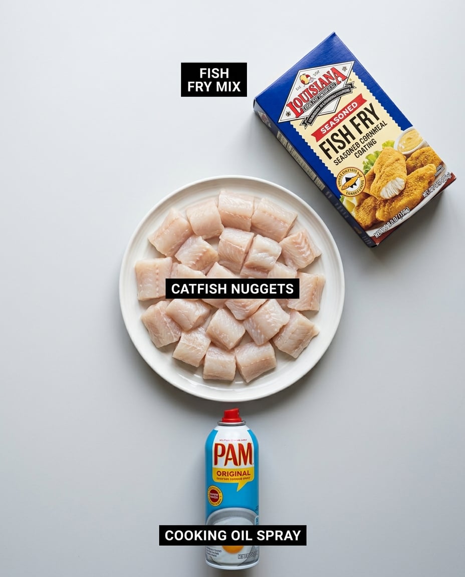 Air Fryer Catfish Nuggets (12 Minutes) recipe ingredients