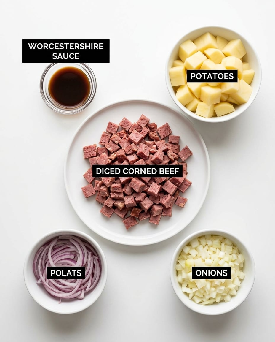 Air Fryer Corned Beef Hash Recipe recipe ingredients