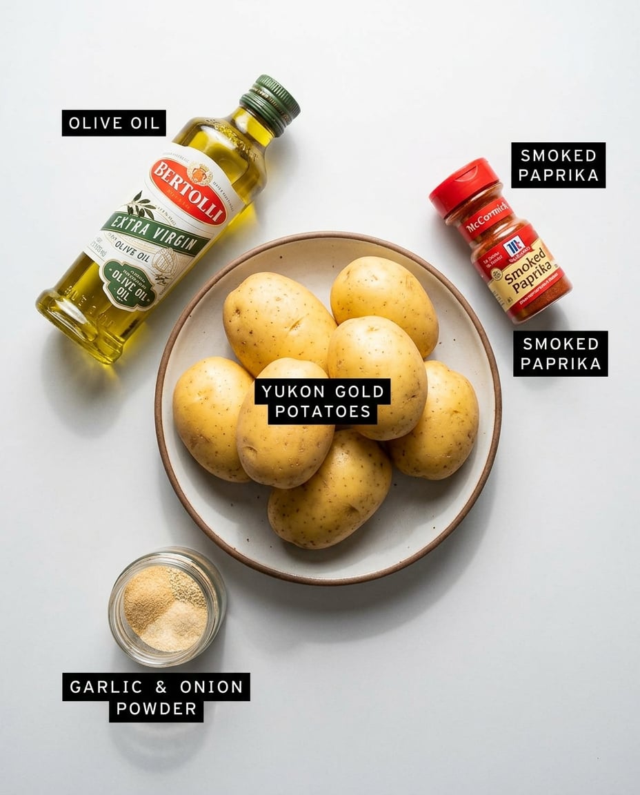 Ingredients for Air Fryer Crispy Breakfast Potatoes