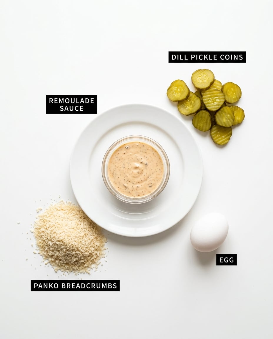 Fresh Ingredients for Air Fryer Fried Pickles (12 Minutes) Fresh ingredients for Air Fryer Fried Pickles (12 Minutes)