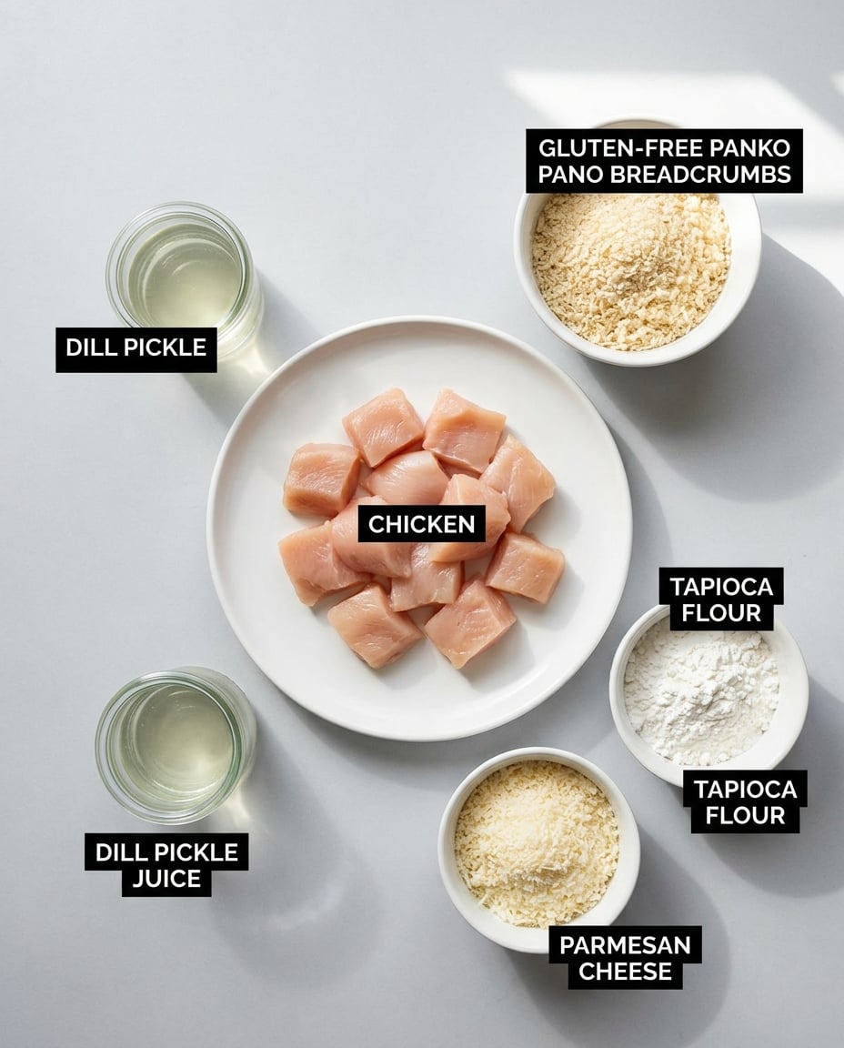 What you need for Air Fryer Gluten-Free Chicken Nuggets