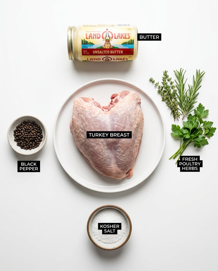 Air Fryer Herb Butter Turkey Breast recipe ingredients
