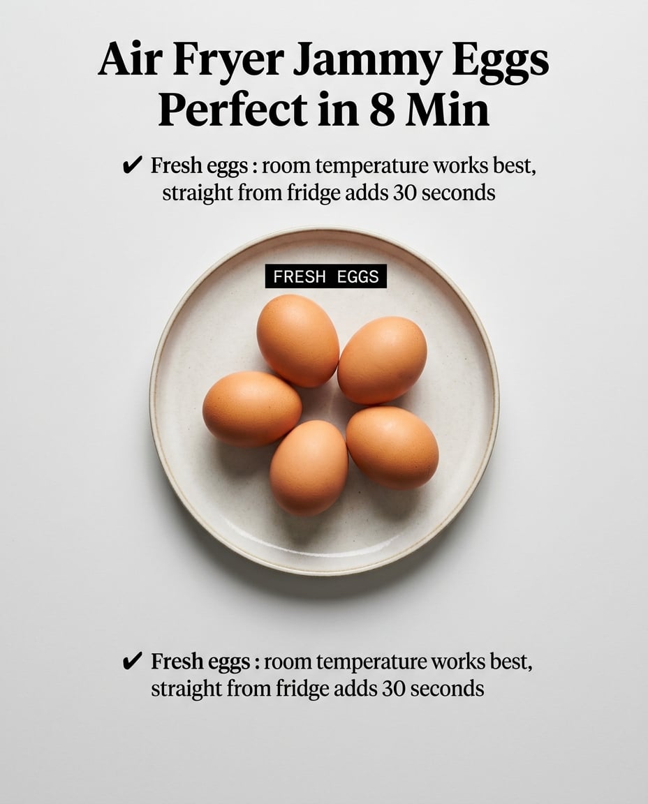 What you need for Air Fryer Jammy Eggs Perfect in 8 Min