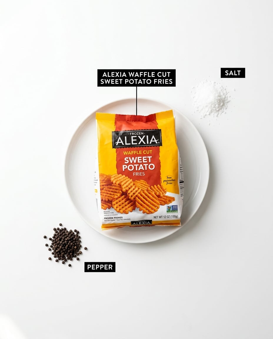 Ingredients for Alexia Waffle Cut Sweet Potato Fries Air Fryer Ingredients for Alexia Waffle Cut Sweet Potato Fries Air Fryer