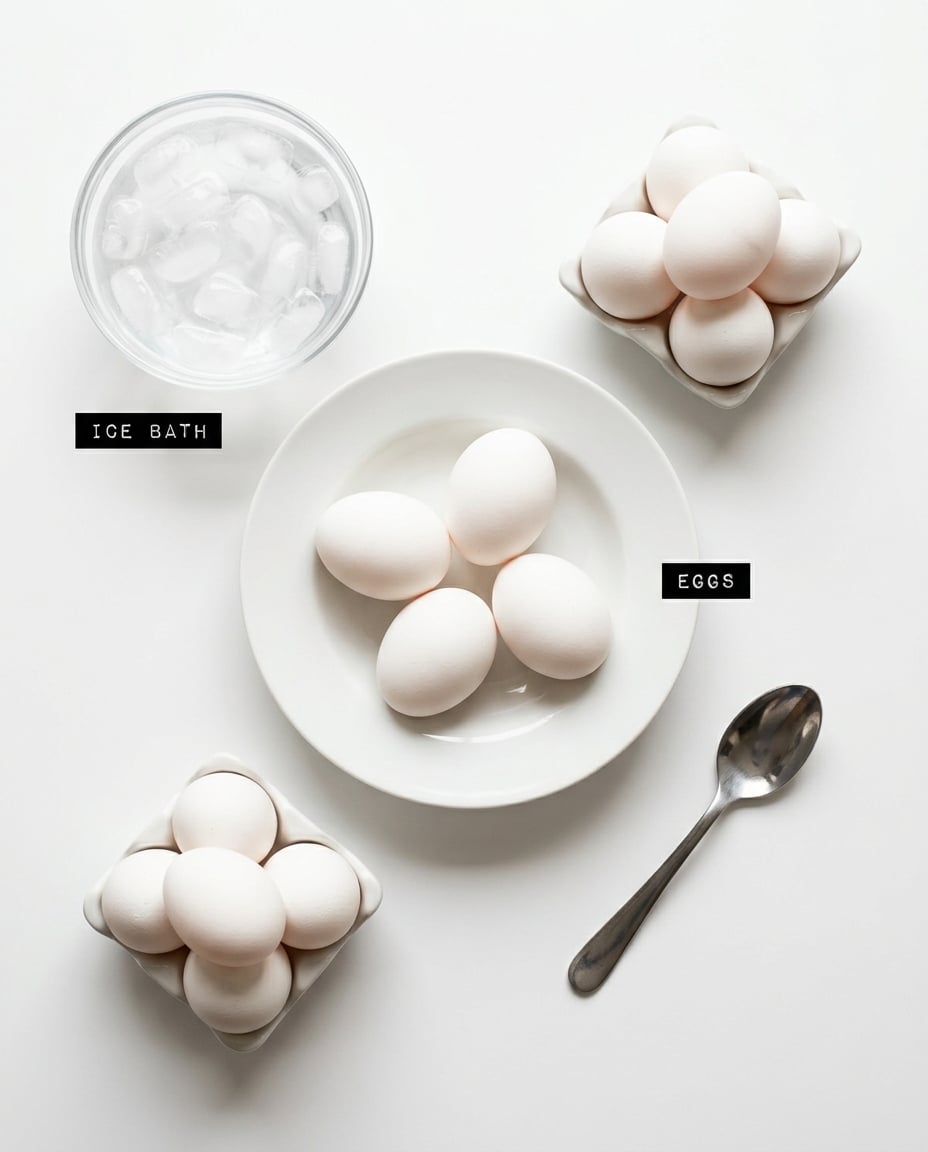 Ingredients for Hard Boiled Eggs in Air Fryer Perfect Peel