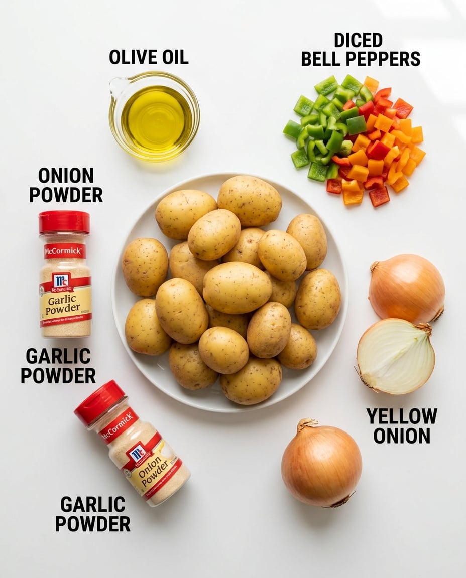Potatoes O’Brien Air Fryer Recipe recipe ingredients