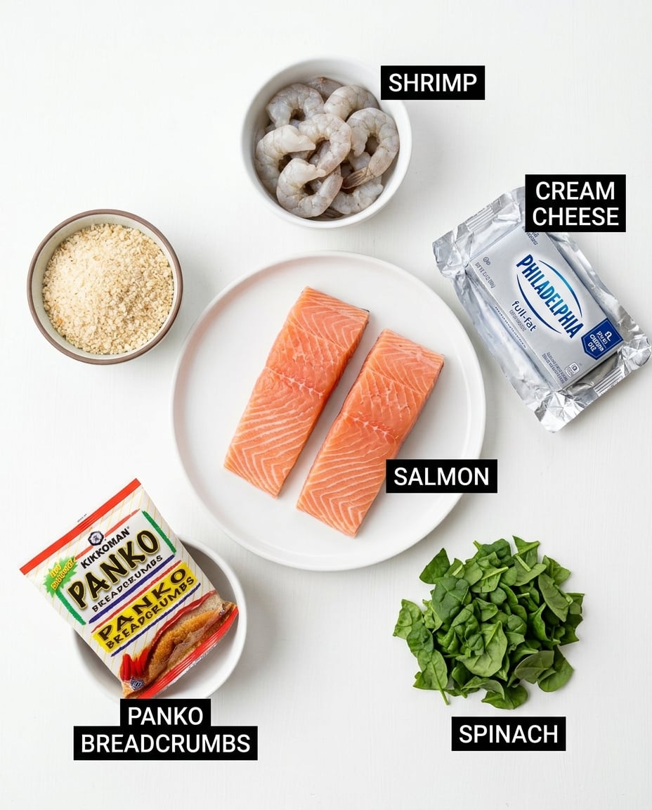 Shrimp Stuffed Salmon in Air Fryer recipe ingredients